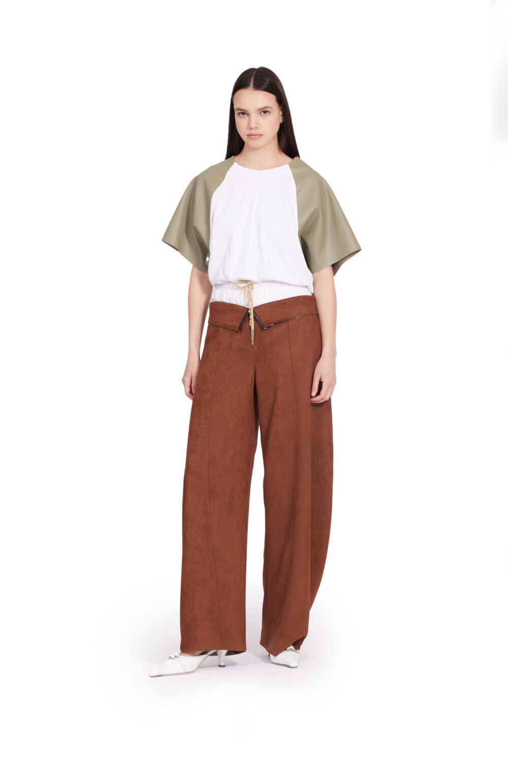 PLEATED TROUSERS