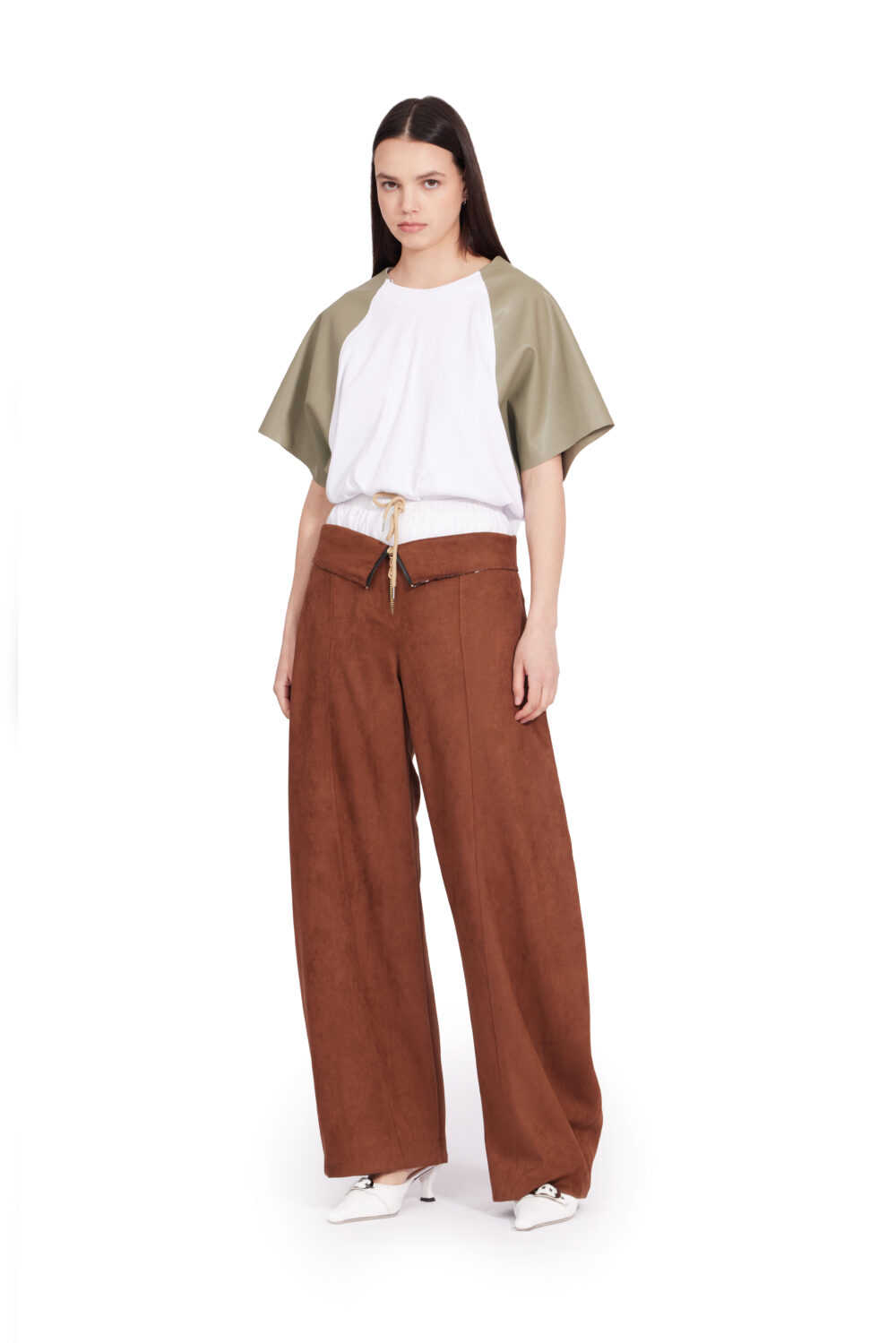 PLEATED TROUSERS